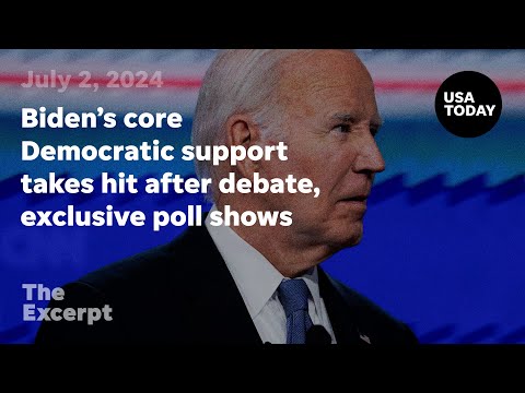 Biden's core Democratic support takes big hit after debate, exclusive poll shows The Excerpt