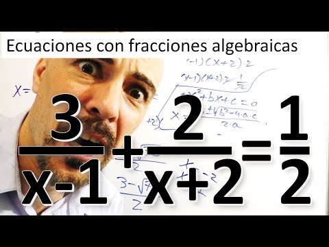 ECUACIONES CON FRACCIONES ALGEBRAICAS de segundo grado