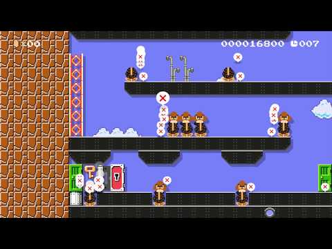 Super Mario Maker - 10 Seconds. The Goombas&Munchers