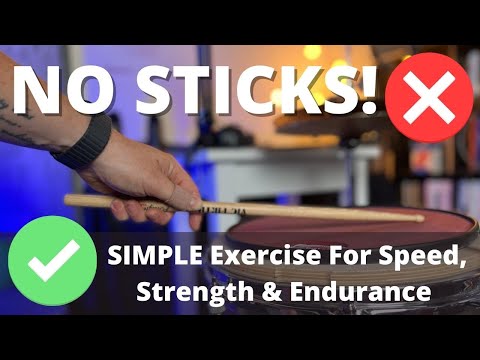 SIMPLE Hand Speed Exercise for Drummers WITHOUT STICKS!