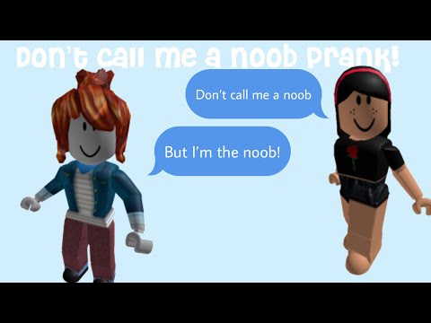 DONT CALL ME A NOOB LYRIC PRANK! Roblox