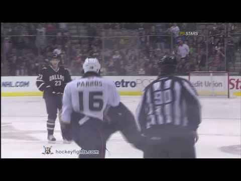 George Parros vs Nicklas Grossman Nov 16, 2010