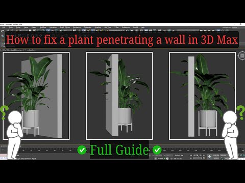 Easy Steps To Prevent Plants From Crossing Walls in 3d Max l Free Tutorial