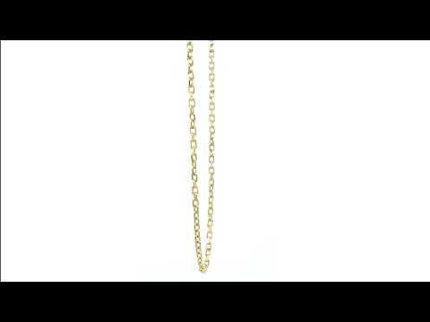 3mm Solid Cable Link Chain, 20 Inches in 18K Yellow Gold CK2301Y1
