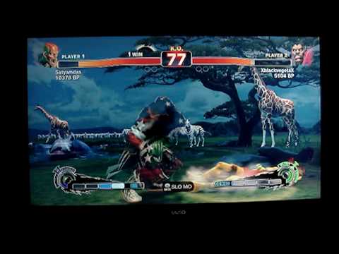 SSF4: XblackvegetaX (Rog) vs Satyamdas (Sim) - Endless Battle Mode - Set 2