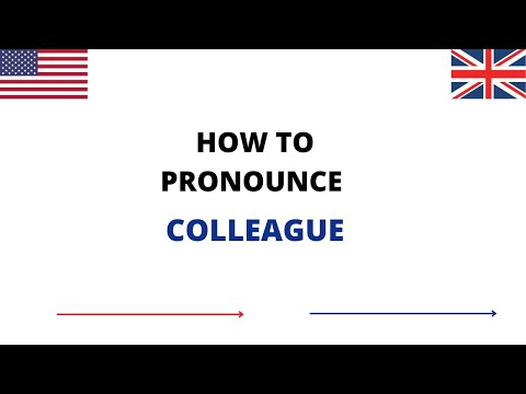 How To Pronounce Colleague In English | Colleague Pronunciation