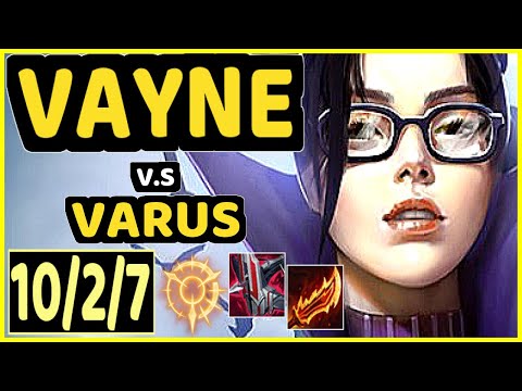 HI IM GOSU (VAYNE) vs VARUS - 10/2/7 KDA BOTTOM ADC GAMEPLAY - NA Ranked DIAMOND
