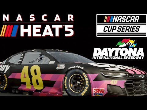 NASCAR Heat 5 Career Mode Gameplay - Daytona 500 - Beginning Our Cup Career