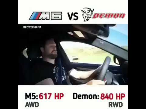 Bmw m5 vs demon