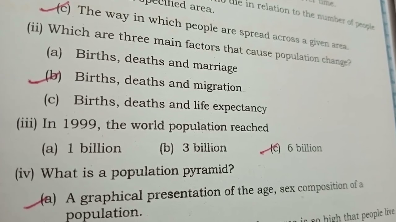 Class 8th geography Ch_6 Book exercise solution (Human Resources)