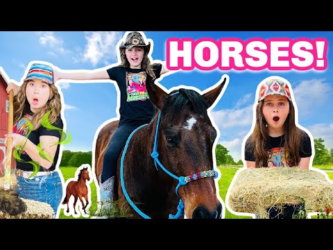 A Day in the Life of a Horse Owner! (Horses for Kids)