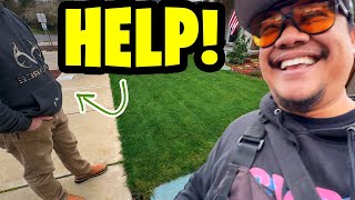 Visiting an old friend's lawn! Can he help us fix our mower?!?
