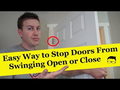 How to FIX a Door That Swings Open or Close - EASY!