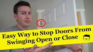 How to FIX a Door That Swings Open or Close - EASY!