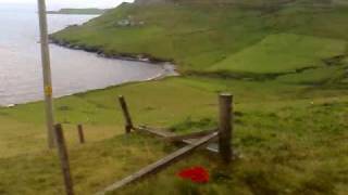 Autobus de Lerwick a Sumburgh en las Islas Shetlands, Escocia