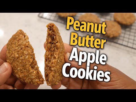 3-Ingredient Peanut Butter Apple Oat Cookies That Don’t Crumble (Soft and Chewy)