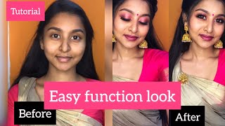 EASY & SIMPLE FUNCTION LOOK | TUTORIAL | #harisriMUA