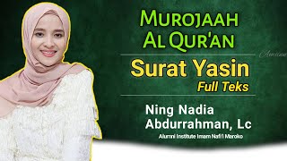 Download lagu Suara Merdu Ning Nadia Abdurrahman Surat Yasiin mp3