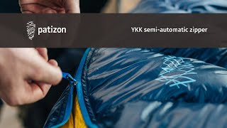 YKK poloautomatický zip / YKK semi-automatic zipper / Patizon.com