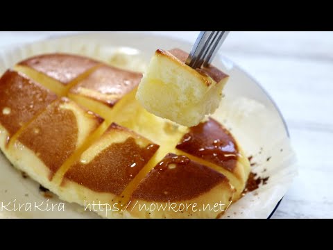 【噂の背徳グルメ】罪深きチーズケーキのレシピ。北海道チーズ蒸しパンとたっぷりバターで！