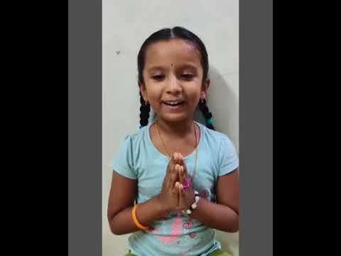 Anarghya Girish chanting hanumam challisha - ukg - E