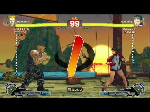 ACE・EIRIN [Guile] vs Mrfarmer7 [Sakura] SSF4 Japanese Online Ranked Matches - Xbox Live