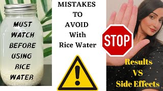 Rice Water  Dont Make These Mistakes  Results vs S