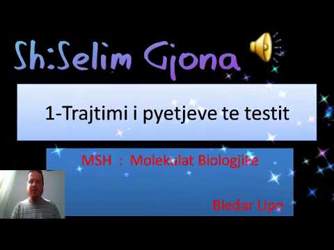 Trajtimi i pyetjeve per testin e pare