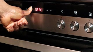 How To LOCK and UNLOCK ELECTRIC STOVE OVEN  || SIEMENS ELECTRIC STOVE ||  PUT ON CHILD LOCK #siemens