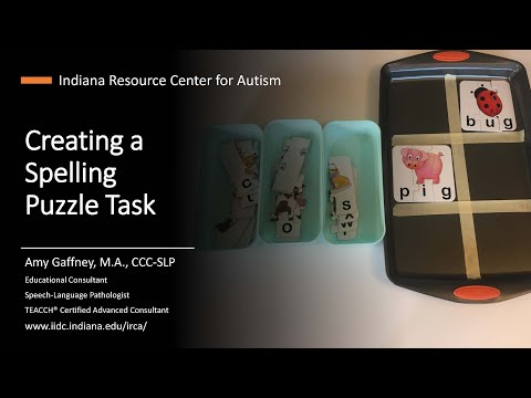Creating a Spelling Puzzle Task