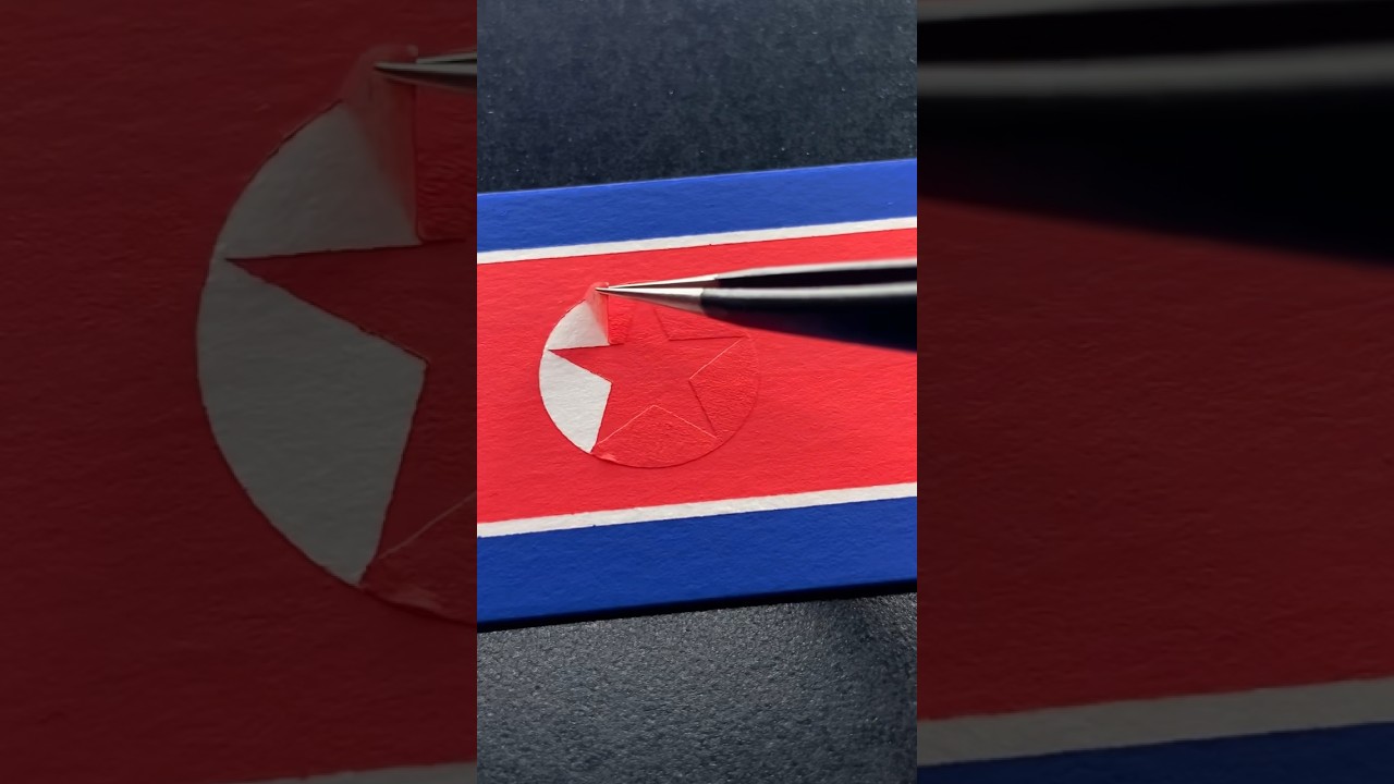 Dibujo la bandera de COREA DEL NORTE 🇰🇵 ¿siguiente? / next?