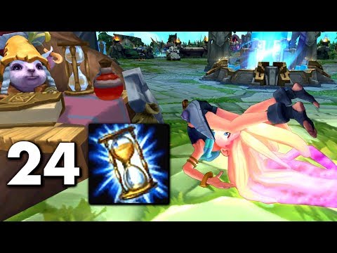 24 ZHONYA'S in 64 SECONDS! Zoe Item Spam!