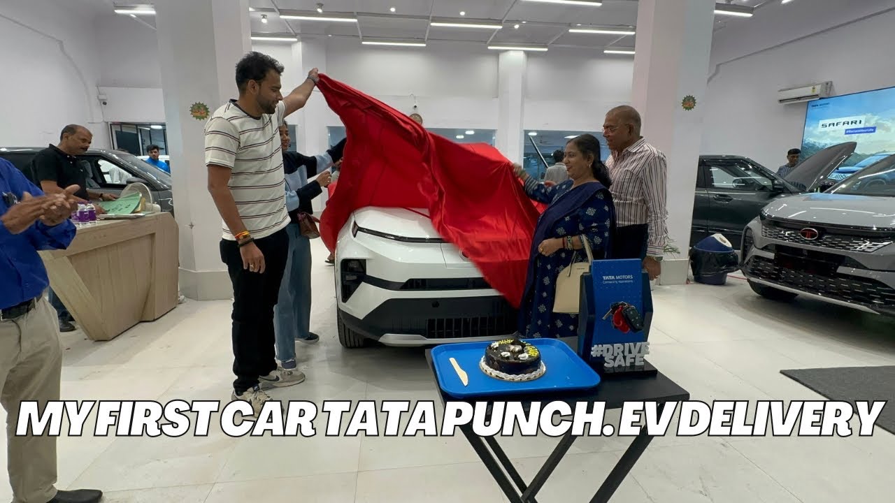 My First Car | Tata Punch EV Delivery Experience 🎉