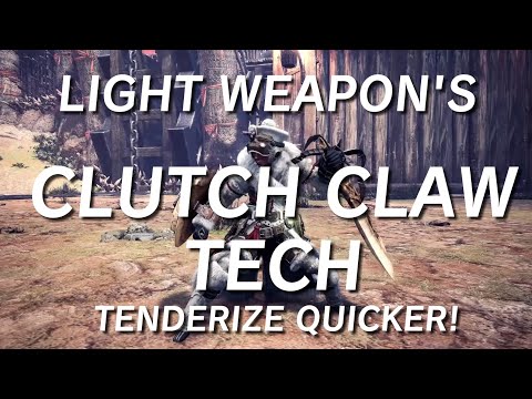 MHW Iceborne Light Weapon Clutch Claw Tech!