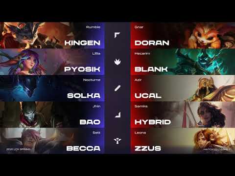 Doran vs DRX Game 1 Highlight  I  LCK Spring 2021 Week 3 Day 2