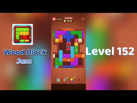 Wood Block Jam Level 152 Walkthrough | Step-by-Step Guide 🧩 | SolutionGuruji