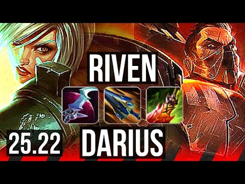 RIVEN vs DARIUS (TOP) | 800+ games, Dominating | EUW Master | 25.22