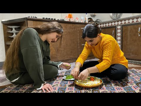 Calm Village Evening | Homemade Olivier Salad Cooking 