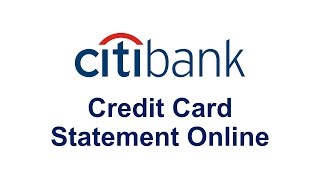Citi bank Credit Card Estatement