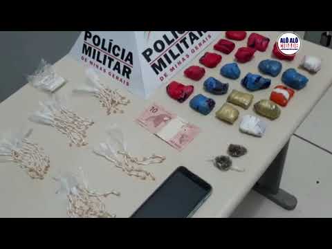 Homem é preso em flagrante por tráfico de drogas em Ouro Fino-MG