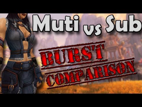 WoW 5.2 Assassination vs Subtlety (MoP Burst Comparison)