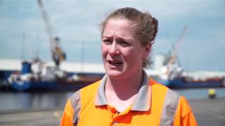 Maintenance Technician, Grace Davitt talks about her time working at Belfast Harbour