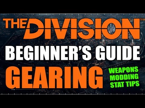 The DIVISION: BEGINNER'S GEARING GUIDE - Weapon Types, Mods, Main Stat Builds & More!