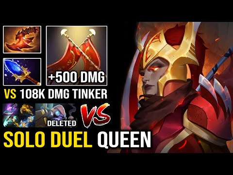 TRULY DUEL POWER +500 Damage Legion Commander No Need Rapier Vs 108k Damage Tinker Defender DotA 2
