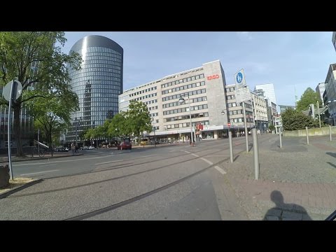 Von West nach Ost durch die Dortmunder Innenstadt - mit dem Fahrrad an einem Samstag im Mai 2016