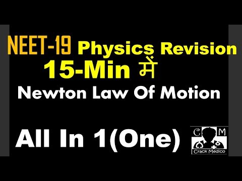 NEET 2019 Full Physics Newton Law Of Motion Revision In Single Video-By CRACK MEDICO Video