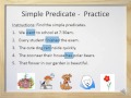 Simple Predicates and Complete Predicates - Video and Worksheet