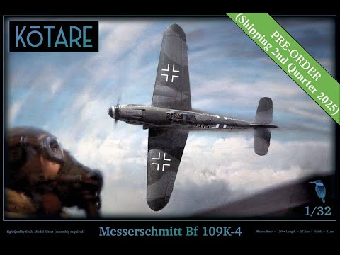 Kotare 1/32 Messerschmitt Bf 109 K-4 Test Shot Pt.2 - Detailed Sprue Tour