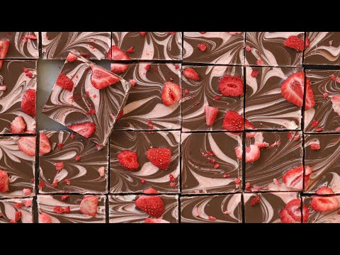달콤한 마음을 전해요~♥︎ 마블바크초콜릿🍫#화이트데이 #선물 : Marble Chocolate Bark [아내의 식탁]