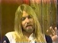 Gregg Allman interview PART 3 of 14 - Saenger Theater New Orleans 1982